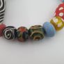 Antique Venetian Style MultiColor Mix Glass Beads Necklace Image 5