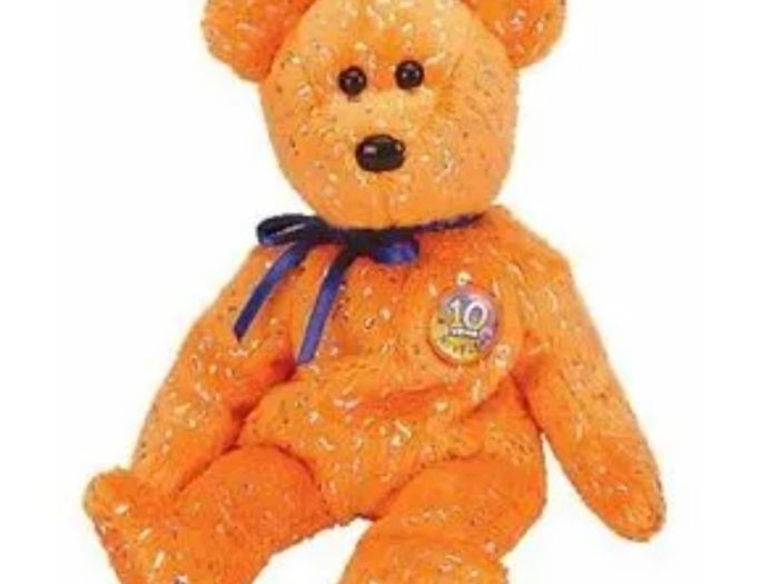 TY Beanie Baby Decade Bear - various colours