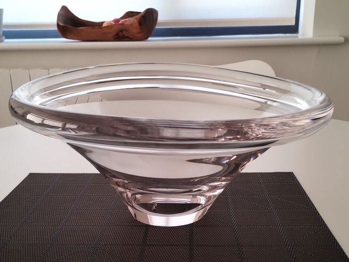 Rare Dartington Crystal Pebble Bowl Large
