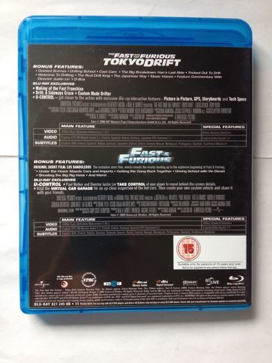 Fast & Furious Movies 1-7 [Blu-ray Movie] Paul Walker & Vin Diesel [Blu-ray Movie]