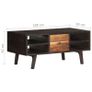 Coffee Table 100x50x45 cm Solid Reclaimed Wood Image 6