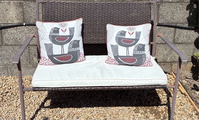 Two Reversible Cushions
