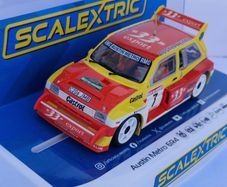 Scalextric C4668 Austin Metro 6R4 - Didier Auriol Slot Car ( rally WRC )