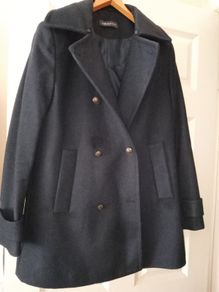 Mark & Spencer wool navy coat