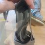 Karen Millen Brown Leather Cross-Strap Heeled Sandals - Size 5 Image 5