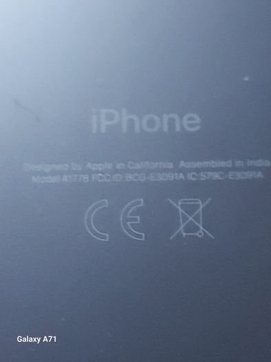 Apple Iphone 7, 32GB, Black, Battery Health 91%, Some screen damage but works fine. Activation lock removed on this phone