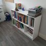 White bookcase shelving unit 120 x 80 x 30 cm Image 2