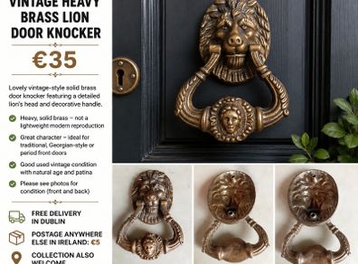 brass door knocker