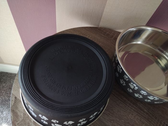 Set of x2 Stainless Steel Dog Feeder/ Drinking Bowls