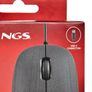 Type C NGS Flame-C Wired Optical Mouse, USB Port, 100 DPI, Plug and Play Installation, Ambidextrous, Scroll Wheel + 2 Buttons, Ergonomic Lines, Black Image 8