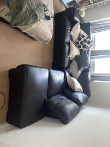 Natuzzi L shape couch, 250W, 90H, 90D, plus L shape corner 130W
