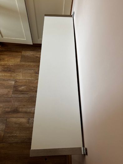 IKEA Ekby Jarpen Wall Shelf x 2, White, Aluminium 120x28 cm