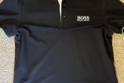 Hugo Boss Men's Black and Navy Polo-shirts