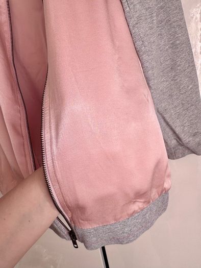 YD Girls Pink & Grey Embroidered Zip-Up Cardigan/Jacket - 12/13 Years