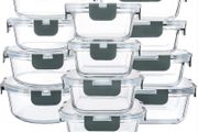 Glass Food Storage Containers 24 Piece - Airtight Meal Prep - Brand New