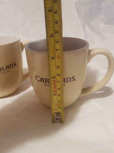 2 x new Carolans irish cream mugs ,never used ,,collectors item,,advertising,buyer collects, not posting, thank you