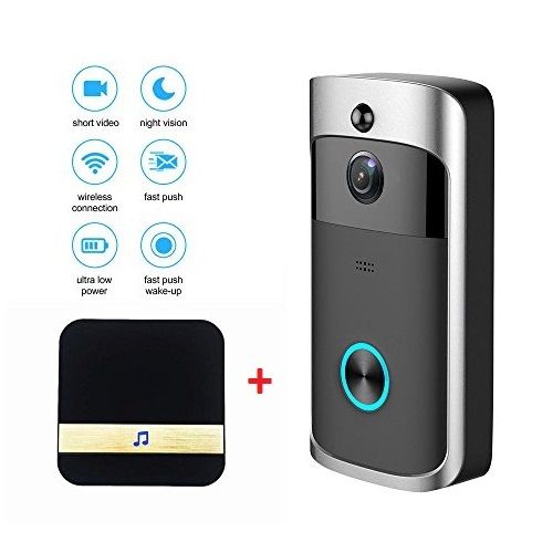 Doorbell Video Camera + Chime + 3 Batteries