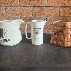 Vintage advertising Whiskey Water jugs