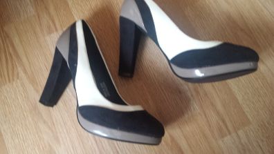 solid high heel shoes