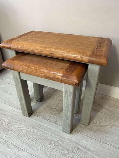 Danube Solid oak Nest of Tables - set of 2