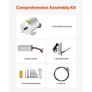 1800W Electric Brushless DC Motor Kit - 48V 4500rpm Motor with Upgraded Speed Controller and Foot Pedal Throttle Kit for Go Karts E-Bike Motorcycle Scooter DIY Image 5