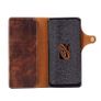 iPhone 14 Pro Max Case Genuine Leather Red Luxury Bank notes cards holder Image 5