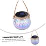 2pcs Glass Jar Hanging Lights Decorative Lanterns Mosaic Solar Lantern Solar Lights Image 5