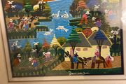 Original painting, 'naive' style, professionally framed