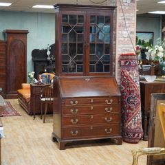 Georgian Mahogany Bureau Bookcase