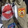 Vintage World Traveler Canvas Backpack  Patch Covered Adventure Rucksack Image 3