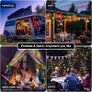 120LED Fairy Lights Plug in, 12M/39ft Globe String Lights, 8 Mode Christmas Lights Outdoor with Remote Control/Timer for Bedroom, Party, Decorations(Multi-Coloured) Image 5