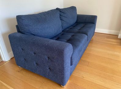 Jackson Navy 3 Seater Sofa (two available)