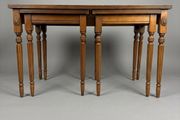 Vintage Shaw of London Leather Top Nesting Tables