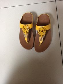 Fitflop Sandals With Decorative  Pattern. S.5. Worn 1 Time.