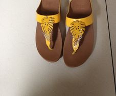Fitflop Sandals With Decorative  Pattern. S.5. Worn 1 Time.