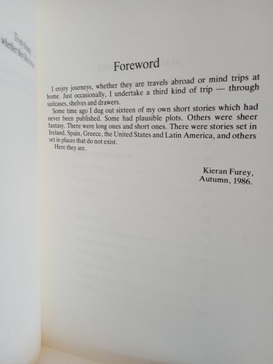 Sixteen Stories by Kieran Furey (Signed by the Author) (RB567)