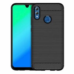 Shockproof Case For Huawei P SMART 2019 Carbon Fibre Effect Back Cover