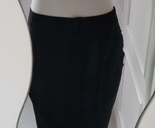 S'NOB San Noblesse Black Double Back pockets skirt with side pockets Sz L ( Fit 12-14 UK) Bnwot- Rrp 89 (New)
