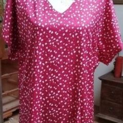 Ladies Red dress with love hearts. New never worn..n