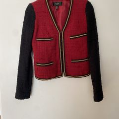 Mango  Jacket Tweed Boucle Cotton