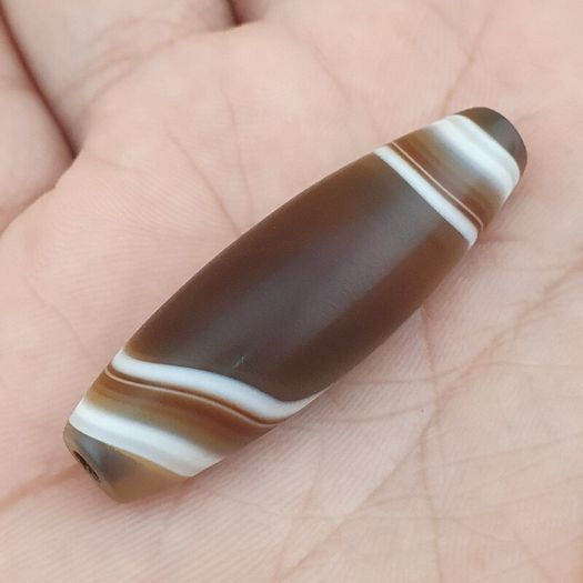 Vintage Yemeni Suliemani Natural Eye Agate Bead Amulet