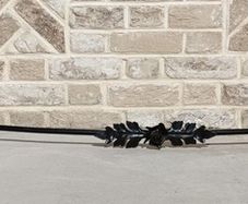 Over Headboard Iron Curtain Rail