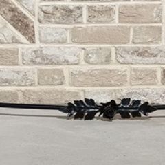 Over Headboard Iron Curtain Rail