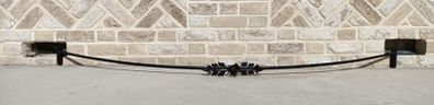 Over Headboard Iron Curtain Rail