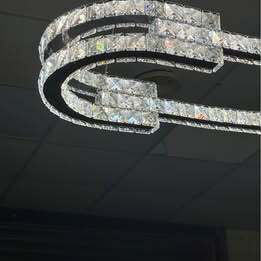 Led Crystal Chandelier Stainless Steel.
