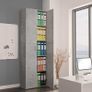 Office Cabinet Concrete Grey 60x32x190 cm Chipboard Image 9