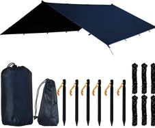 FREE EXPRESS SHIPPING Hammock Rain Fly Camping Tent Tarp Backpacking Tarp PU3000 MM 3X4 M 10X12 Ft Durable Ripstop 420D Oxford for RV Car Truck Side Shade