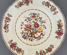 Large Round Serving Plate Madras Spain