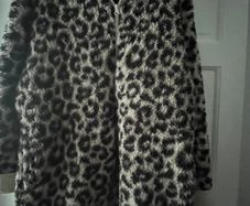 Animal Print Hooded Lounge Jacket