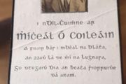 Micheal Collins Memorial Card